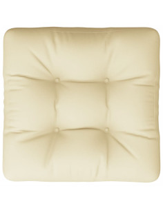 Cuscino per Pallet Crema 60x61,5x10 cm in Tessuto