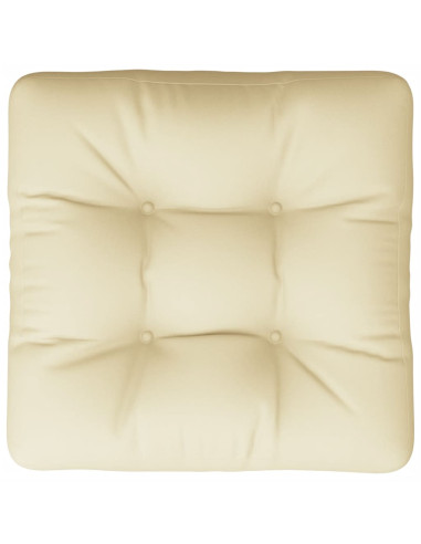 Cuscino per Pallet Crema 60x61,5x10 cm in Tessuto