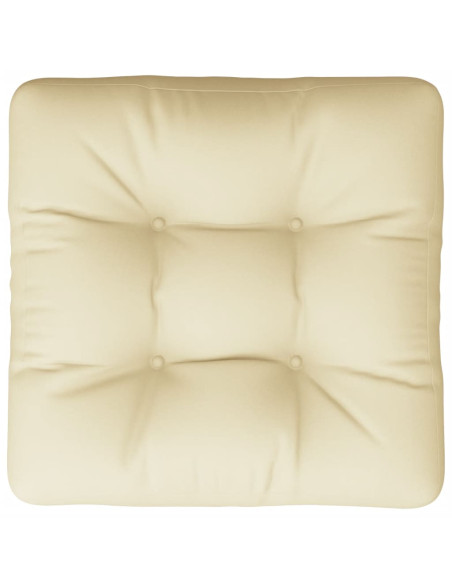 Cuscino per Pallet Crema 60x61,5x10 cm in Tessuto