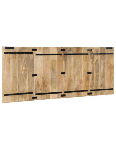 Testiera 200 cm in Legno Massello di Mango Grezzo