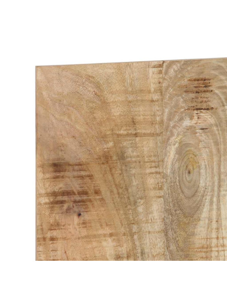 Testiera 200 cm in Legno Massello di Mango Grezzo