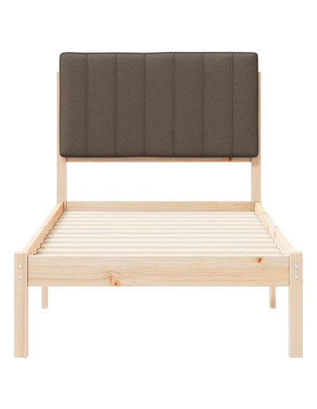 Letto con Testiera Rivestita Talpa 75 x 190 cm Pino massello