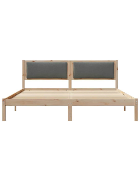 Struttura del letto Grigio scuro 180 x 200 cm Pino massello