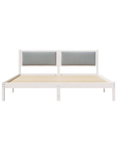 Struttura del letto Grigio chiaro 180 x 200 cm Pino massello