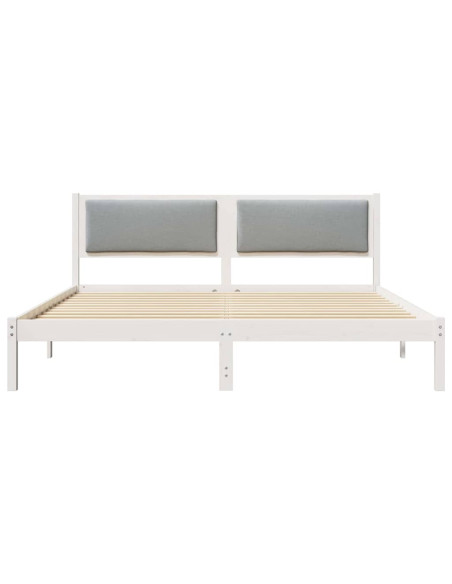 Struttura del letto Grigio chiaro 180 x 200 cm Pino massello