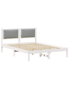 Struttura del letto Grigio chiaro 150 x 200 cm Pino massello 2