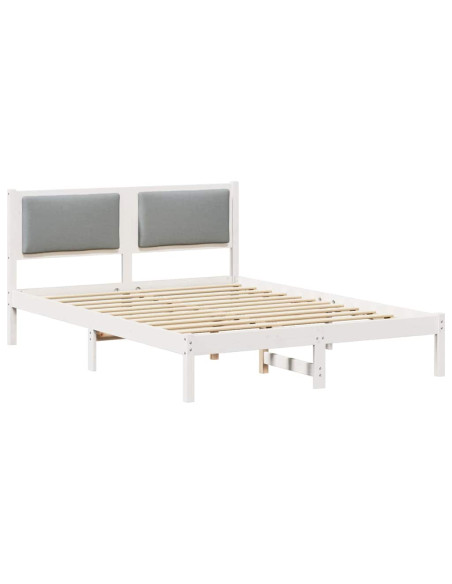 Struttura del letto Grigio chiaro 150 x 200 cm Pino massello