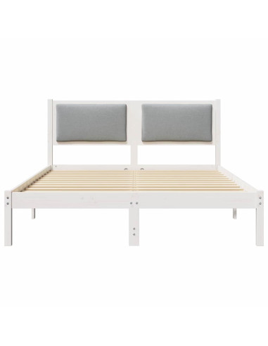 Struttura del letto Grigio chiaro 140 x 200 cm Pino massello