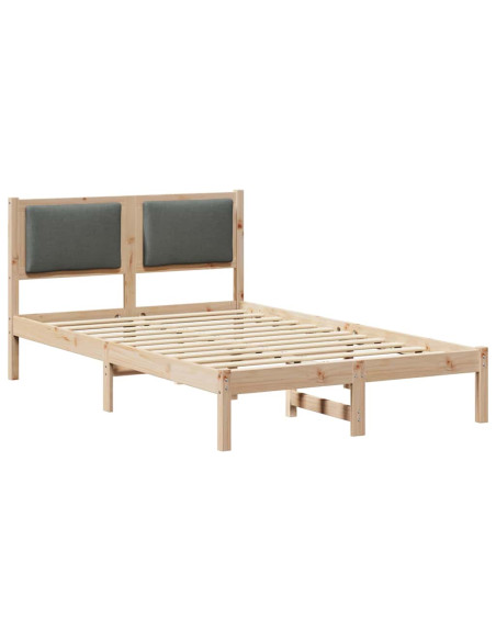Struttura del letto Grigio scuro 120 x 190 cm Pino massello