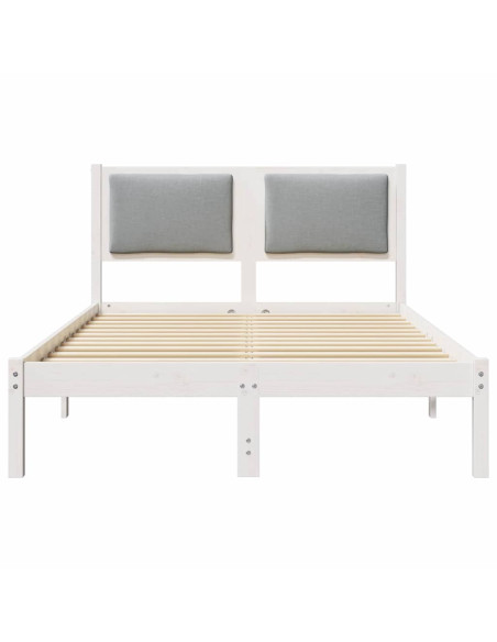 Struttura del letto Grigio chiaro 120 x 190 cm Pino massello
