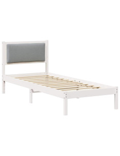 Struttura del letto Grigio chiaro 80 x 190 cm Pino massello 2