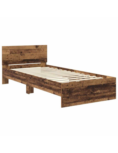 Struttura del letto Legno vecchio 90 x 190 cm Legno multistrato