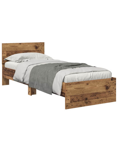 Struttura del letto Legno vecchio 75 x 190 cm Legno multistrato