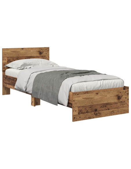 Struttura del letto Legno vecchio 75 x 190 cm Legno multistrato
