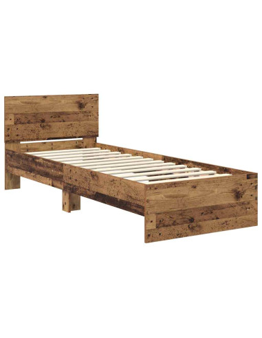 Struttura del letto Legno vecchio 75 x 190 cm Legno multistrato
