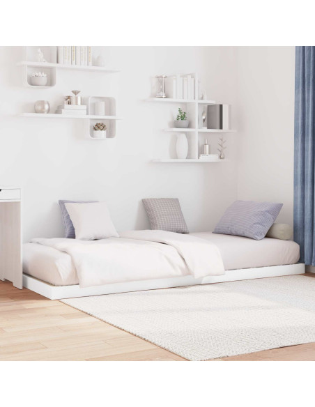 Struttura letto a terra Bianco 71,5 x 190 cm Legno multistrato