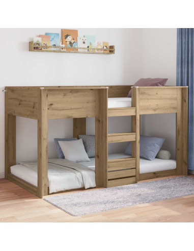 Struttura letto a terra Rovere artigianale 71,5 x 190 cm