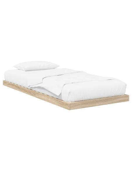 Struttura letto a terra Sonoma 76,5 x 200 cm Legno multistrato