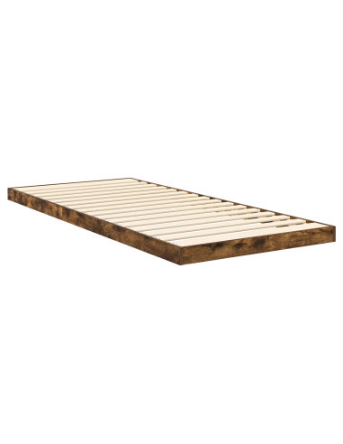 Struttura letto a terra Rovere fumé 76,5 x 200 cm
