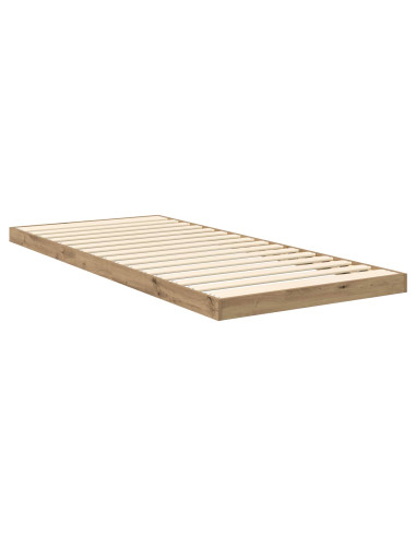 Struttura letto a terra Rovere artigianale 76,5 x 200 cm