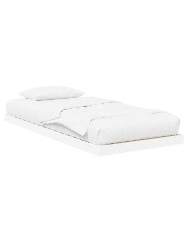 Struttura letto a terra Bianco 86,5 x 200 cm Legno multistrato