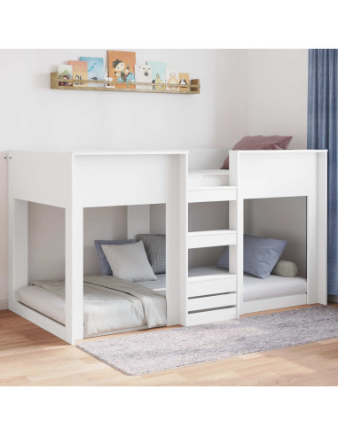 Struttura letto a terra Bianco 86,5 x 200 cm Legno multistrato