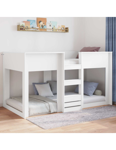 Struttura letto a terra Bianco 86,5 x 200 cm Legno multistrato