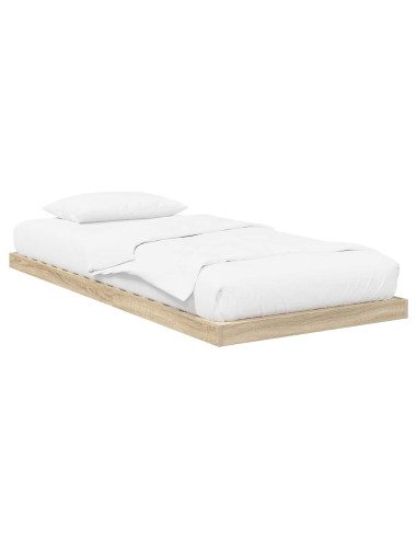 Struttura letto a terra Rovere Sonoma 86,5 x 200 cm