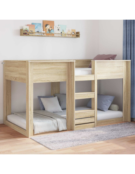 Struttura letto a terra Rovere Sonoma 86,5 x 200 cm