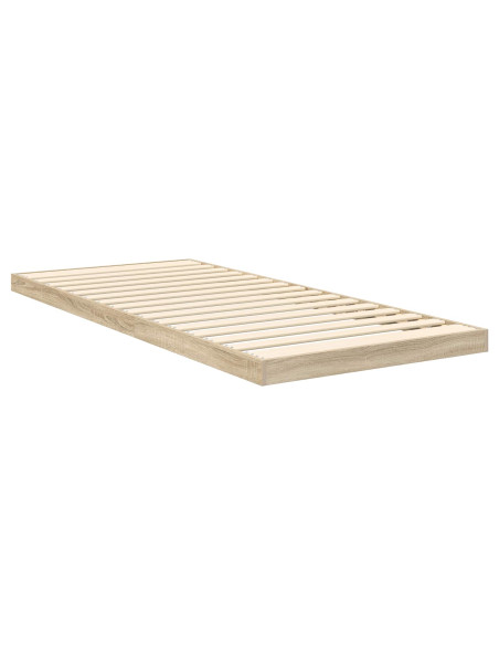 Struttura letto a terra Rovere Sonoma 86,5 x 200 cm