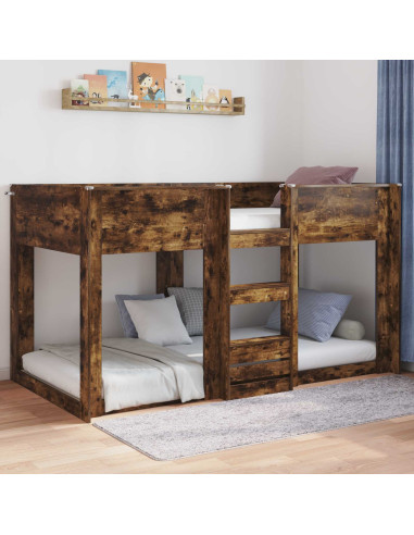 Struttura letto a terra Rovere fumé 86,5 x 200 cm