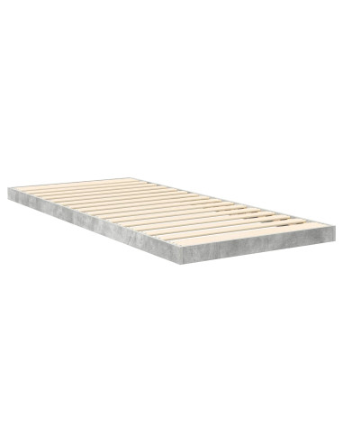 Struttura letto a terra Grigio cemento 96,5 x 200 cm
