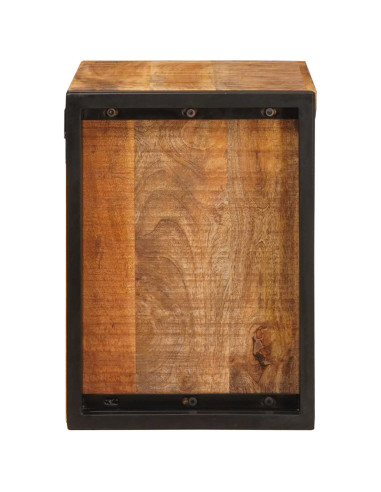 Portabottiglie 100 x 45 x 33 cm Legno di Mango Grezzo Massiccio