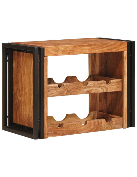 Portabottiglie 100 x 45 x 33 cm Legno di Acacia Massello