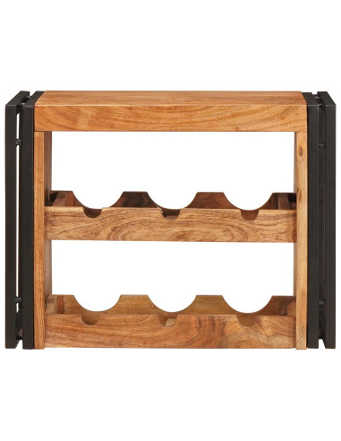 Portabottiglie 100 x 45 x 33 cm Legno di Acacia Massello
