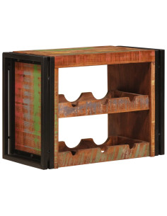 Portabottiglie 100 x 45 x 33 cm Legno massello riciclato 2