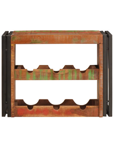 Portabottiglie 100 x 45 x 33 cm Legno massello riciclato