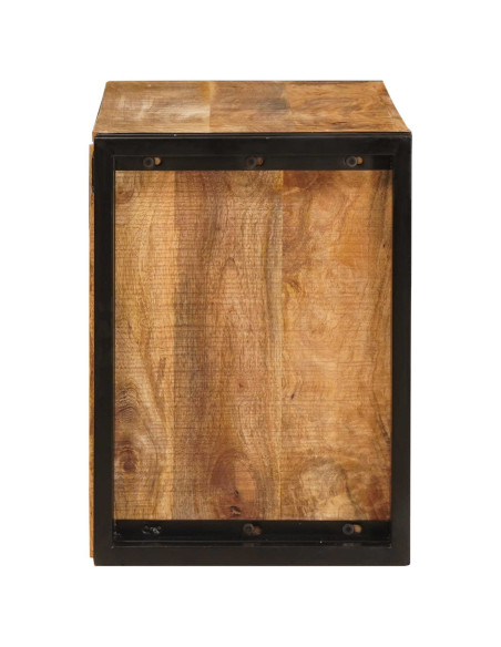Portabottiglie 100 x 45 x 33 cm Legno di Mango Grezzo Massiccio