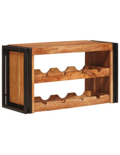 Portabottiglie 100 x 45 x 33 cm Legno di Acacia Massello 2