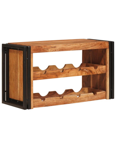 Portabottiglie 100 x 45 x 33 cm Legno di Acacia Massello