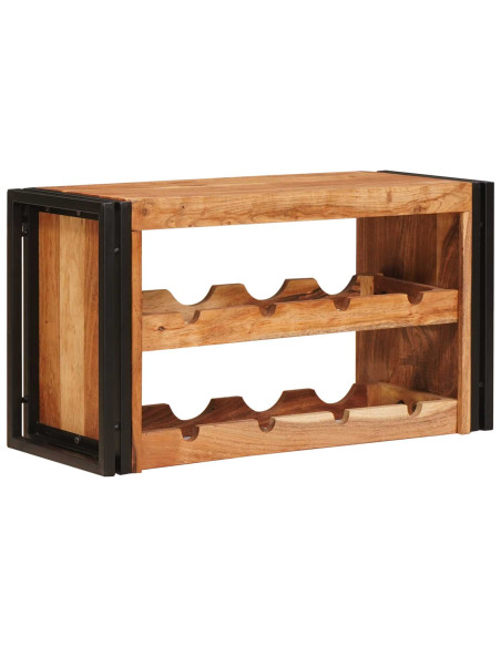 Portabottiglie 100 x 45 x 33 cm Legno di Acacia Massello