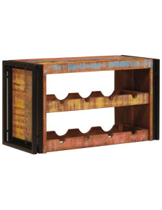 Portabottiglie 100 x 45 x 33 cm Legno massello riciclato 2