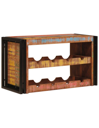 Portabottiglie 100 x 45 x 33 cm Legno massello riciclato