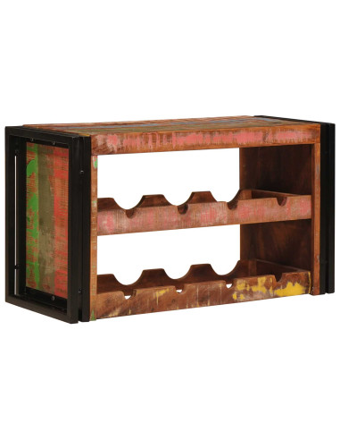 Portabottiglie 100 x 45 x 33 cm Legno massello riciclato