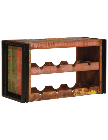 Portabottiglie 100 x 45 x 33 cm Legno massello riciclato