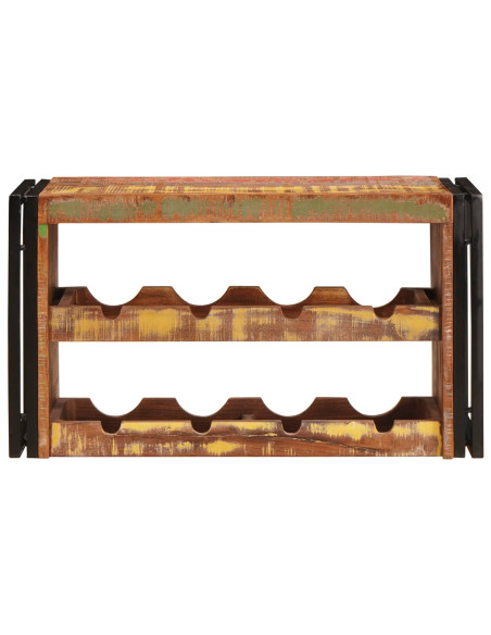 Portabottiglie 100 x 45 x 33 cm Legno massello riciclato