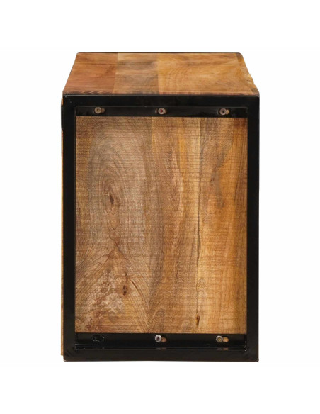 Portabottiglie 100 x 45 x 33 cm Legno di Mango Grezzo Massiccio