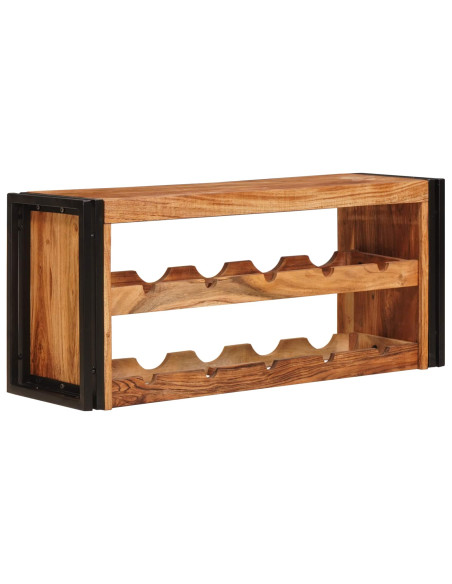 Portabottiglie 100 x 45 x 33 cm Legno di Acacia Massello