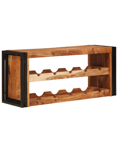 Portabottiglie 100 x 45 x 33 cm Legno di Acacia Massello