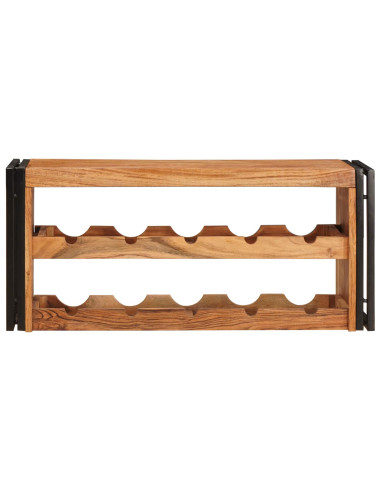 Portabottiglie 100 x 45 x 33 cm Legno di Acacia Massello